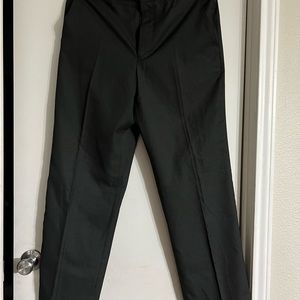 Men’s black slacks by Perry Ellis
